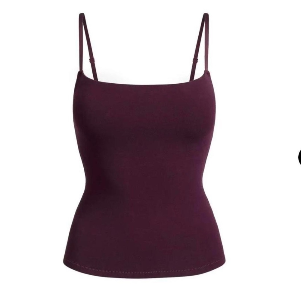 NWT Cotton jersey cami - Currant
